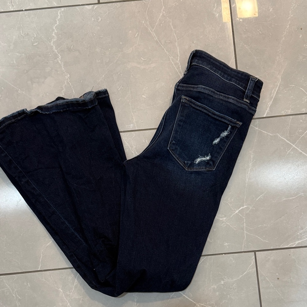 Flying Monkey Dark Blue Flare Jeans